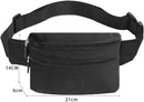 Fanny pack - Men's and Women's - Pouch - Fanny pack - Shoulder bag for phone - Travel - Walking - Black