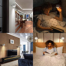 LED indoor wall light with battery, 1 piece, touch control, 3 brightness levels, 360° rotation, suitable for living room, bedroom, stairs, hallway, wireless wall light, white
