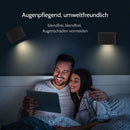 Lamp - Indoor wall light - LED wall light - Night light for adults - Battery operated wall light (1 piece) - Touch control with 3 brightness levels - 360° rotation - For living room, bedroom, staircase - Black