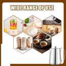 Milk Jug - Barista Latte Artisan Accessories with Lid - 600ml Milk Jug - Stainless Steel Milk Jug with Lid - Milk Frothing Jug - Coffee Milk Jug with Cup - Suitable for Cappuccino, Espresso, and Barista Use
