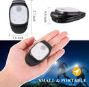 Clip-on outdoor running light, LED flashlight, USB rechargeable, reflective plastic safety light, accessory for running/training/racing.