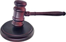 President's gavel - Wooden gavel - President's gavel with striking block - Auction gavel