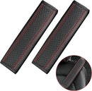 Seat belt protectors - Pack of 2 - Seat belt protectors - Seat belt protectors - Seat belt protectors for adults - Suitable for children's and adult seat belts (black and red)