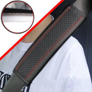 Seat belt protectors - Pack of 2 - Seat belt protectors - Seat belt protectors - Seat belt protectors for adults - Suitable for children's and adult seat belts (black and red)