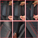 Seat belt protectors - Pack of 2 - Seat belt protectors - Seat belt protectors - Seat belt protectors for adults - Suitable for children's and adult seat belts (black and red)