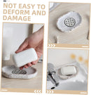Terrazzo soap dish with stainless steel drainer, beige, natural stone, beige for bathroom, sink and kitchen - Drainage design for bathroom sinks and countertops