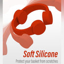 4-Piece Silicone Magnetic Airfryer Strips - Airfryer Paper Holder - High Temperature Resistant - Prevents Airfryer Paper from coming into contact with the heating element - Red
