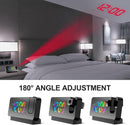 Wekker - Projection Alarm Clock - Digital Alarm Clock - Wekker Children's Alarm Clock - LED Mirror Alarm Clock - Wekker with Projection - Projection Alarm Clock with Temperature Display - Snooze - Night Mode - Adjustable Brightness - For Bedroom - Living
