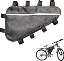 Bicycle bag - Driehoek bag for electric mountain bike battery - Waterproof Oxford cloth box - Large modification - Bicycle box - Bicycle storage tool set (39 x 36 x 22 cm)