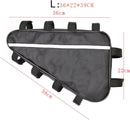Bicycle bag - Driehoek bag for electric mountain bike battery - Waterproof Oxford cloth box - Large modification - Bicycle box - Bicycle storage tool set (39 x 36 x 22 cm)