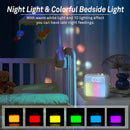Wekker - Digital Alarm Clock - Alarm Clocks - Night Light - Wekker bedroom alarm clock with built-in battery - 6 scenes and noise synchronization - Dual alarm and snooze function - Perfect for deep sleepers - Gift for children and teenagers