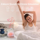 Wekker - Digital Alarm Clock - Alarm Clocks - Night Light - Wekker bedroom alarm clock with built-in battery - 6 scenes and noise synchronization - Dual alarm and snooze function - Perfect for deep sleepers - Gift for children and teenagers