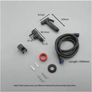 Shower head - Bidet Black, hand shower in the bathroom, toilet sprayer, stainless steel, toilet faucet