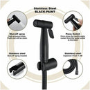 Shower head - Bidet Black, hand shower in the bathroom, toilet sprayer, stainless steel, toilet faucet