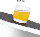 Round, washable, reversible, non-slip, heat-resistant placemats for indoor and outdoor use (set of 4, dark brown)