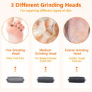 Electric Foot File - Professional Callus Remover - Pack of 10 - 3 Adjustable Speeds - For Dead Skin and Calluses - Pink