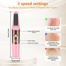 Electric Foot File - Professional Callus Remover - Pack of 10 - 3 Adjustable Speeds - For Dead Skin and Calluses - Pink