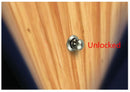 5-Piece Push Button Lock - Push Button for Motorhome - Door Lock - Locking Button for Shutter Door - For Camping, RV, Motorcycle, Caravan - Black