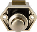 Push button for camper van - Locking button for shutter door - for camping RV, motorcycle, caravan, 5 pieces (nickel)