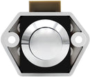 5-Piece Push Button Lock - Push Button for Campervan - Door Lock - Locking Button for Shutter Door - For Camping, RV, Motorcycle, Caravan - Silver