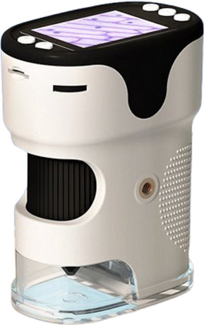 Children's Microscope - 1000X Portable Digital Microscope - 0-inch Screen - Rechargeable - With Slide Set - Mini Pocket Telescope, Educational Gift for Children Ages 4-12
