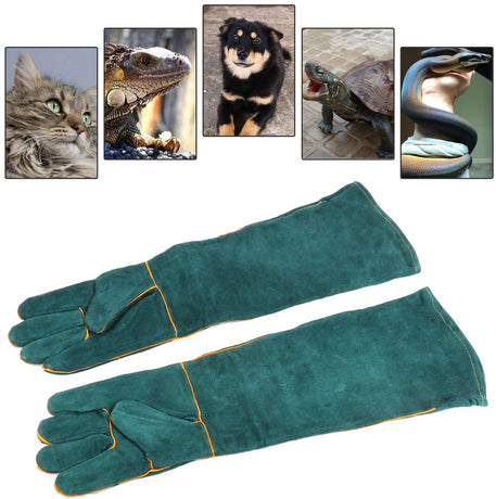 Anti-bite safety gloves - Pet gloves - Anti-bite gloves - Safety gloves - Pet protective gloves - Welding gloves - Anti-bite - Suitable for dogs, cats and pipes - Size L - 60 cm