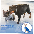 Dog coat - Fleece dog vest - Winter dog coat - Warm dog coat - Fleece dog sweater - Leash with O-ring - Perfect for small and medium dogs - Blue - Size S