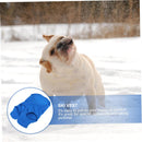 Dog Coat - Fleece Vest - Dog Sweater - Warm Winter Coat - Pull-On Fleece Coat - Leash with Ring - Perfect for Small and Medium Dogs - Blue - Size XL