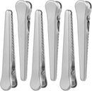 Set of 12 stainless steel bag closure clips - Reusable closure clips for bags, food, coffee, bread - Freshness clip for packaging - Bag closure - Closure clip - Food bag - Airtight closure clip