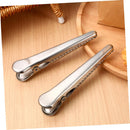 Set of 12 stainless steel bag closure clips - Reusable closure clips for bags, food, coffee, bread - Freshness clip for packaging - Bag closure - Closure clip - Food bag - Airtight closure clip