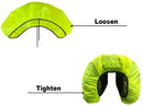 Bicycle cover - 126 x 66 cm - Rain cover for bicycle panniers - Glow clear - Rear bag cover - Waterproof bicycle basket cover for bicycles - Mountain bikes