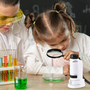 Microscope - Children's Microscope - Portable Pocket Microscope - Mini 60X-180X - Kids Exploration Kit - for Students, Science and Play