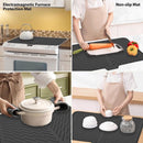 Silicone dish draining mat with integrated rim, heat-resistant, eco-friendly, waterproof, and non-slip. Ideal for dishes, bars, washing up, or any other use. Dimensions: 58 x 43 cm. Color: Black.