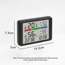 Wekker - Weather Station - Digital Hygrometer - Room Thermometer - Temperature and Humidity Meter - Baby's Room - Children's Room - Office - Kitchen - Wall Mounted in Garage - Desk Alarm Clock - Christmas Gift - White