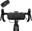 Bicycle handlebar bag - mountain bike bag for road bikes - black commuter shoulder bag