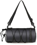 Bicycle handlebar bag - mountain bike bag for road bikes - black commuter shoulder bag
