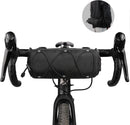 Bicycle handlebar bag - mountain bike bag for road bikes - black commuter shoulder bag