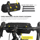 Bicycle handlebar bag - mountain bike bag for road bikes - black commuter shoulder bag