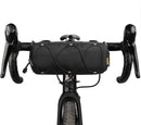 Bicycle handlebar bag - mountain bike bag for road bikes - black commuter shoulder bag