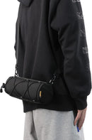 Bicycle handlebar bag - mountain bike bag for road bikes - black commuter shoulder bag