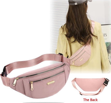 Fanny pack - Travel wallet - Money belt - Fanny pack - Men's and women's fanny pack - Travel - Outdoors - Walking - Sports - Phone bag - Pink - Fashion Favorite