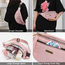 Fanny pack - Travel wallet - Money belt - Fanny pack - Men's and women's fanny pack - Travel - Outdoors - Walking - Sports - Phone bag - Pink - Fashion Favorite