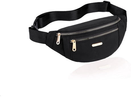 Fanny pack - Travel wallet - Money belt - Fanny pack - Men's and women's fanny pack - Travel - Outdoors - Walking - Sports - Phone bag - Black - Fashion Favorite