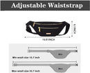 Fanny pack - Travel wallet - Money belt - Fanny pack - Men's and women's fanny pack - Travel - Outdoors - Walking - Sports - Phone bag - Black - Fashion Favorite