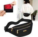Fanny pack - Travel wallet - Money belt - Fanny pack - Men's and women's fanny pack - Travel - Outdoors - Walking - Sports - Phone bag - Black - Fashion Favorite