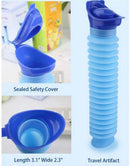 Compact, foldable travel urinal - blue - 750ml