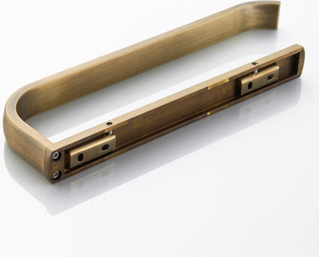 Brushed brass wall-mounted towel rail, 1 piece, for bathroom, 29 cm, bathroom accessory