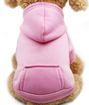 Dog Coat - Winter Hoodie - Warm Dog Coat - With Pockets - Sweatshirt - Warm Clothing - Chihuahua Dog Coat - Perfect for Small Dogs - Pink - Size M