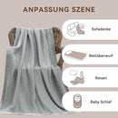 Blanket - Cozy blanket - Soft blanket - Soft and cuddly muslin bedspread - Cotton blanket - Living room blanket - Suitable for all seasons - As a sofa cover - Bedroom - 150x200cm