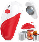 Automatic electric can opener with touch control for all can sizes (red)